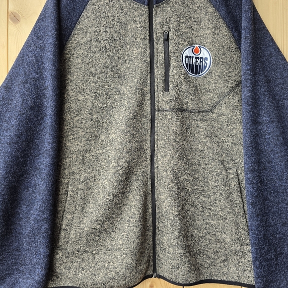 Edmonton Oilers G-III Sports Carl Banks Switchback Raglan Full Zip Jacket XL - Picture 3 of 9